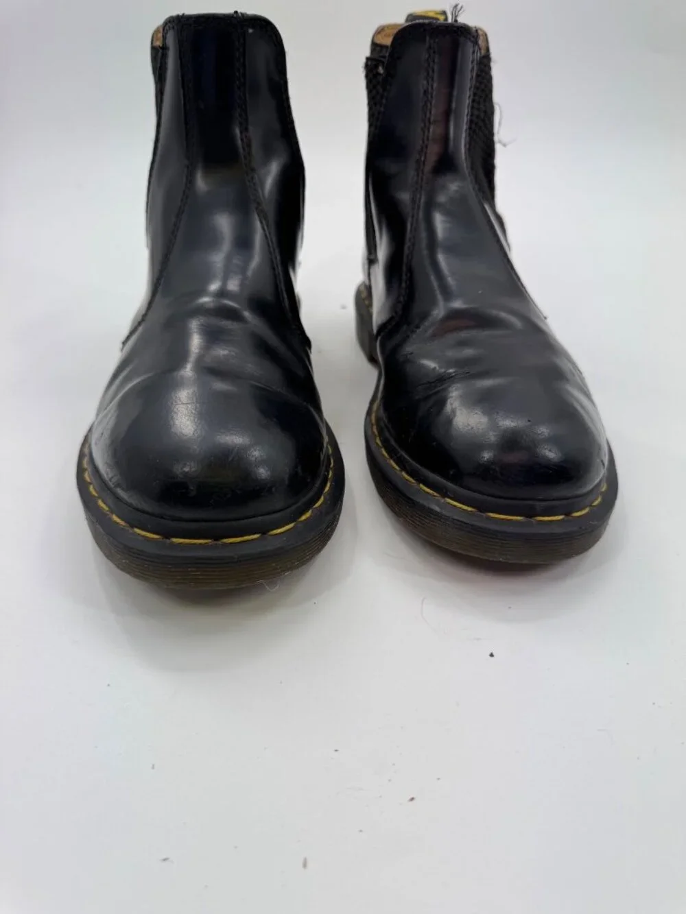 Dr. Martens Black Chelsea Boots Mens Size 8 US Slip-On Leather